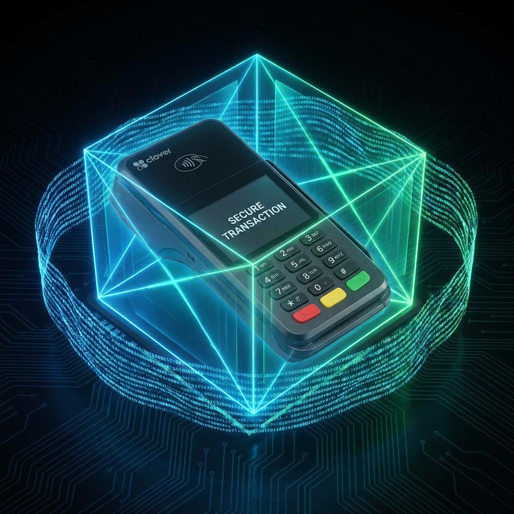 Fintech security visualization for Clover cards